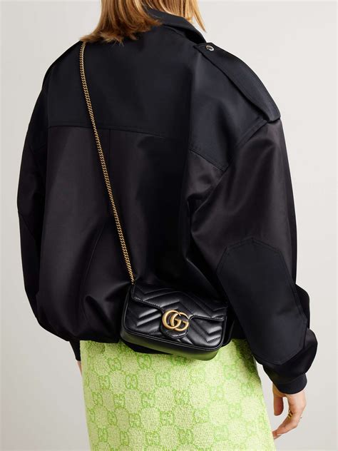 gucci marmont mini sbn|Gucci Marmont super mini shoulder bag.